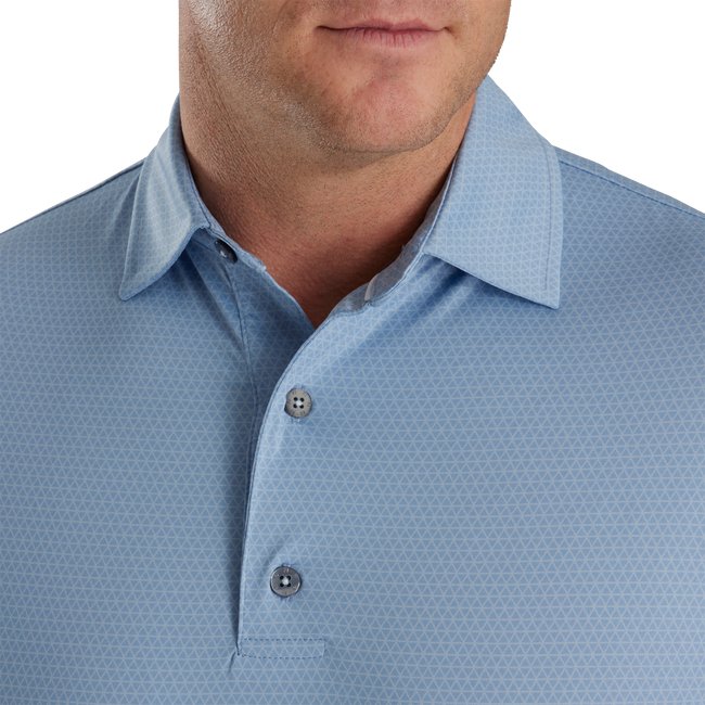 FootJoy Men's Tonal Triangle Print Lisle Self Collar - FootJoy