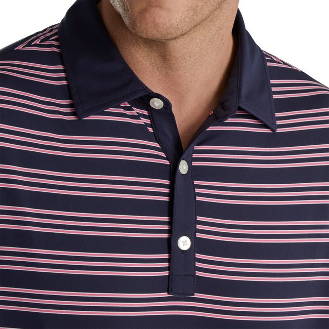 FootJoy Men's Trio Stripe Lisle Self Collar - FootJoy