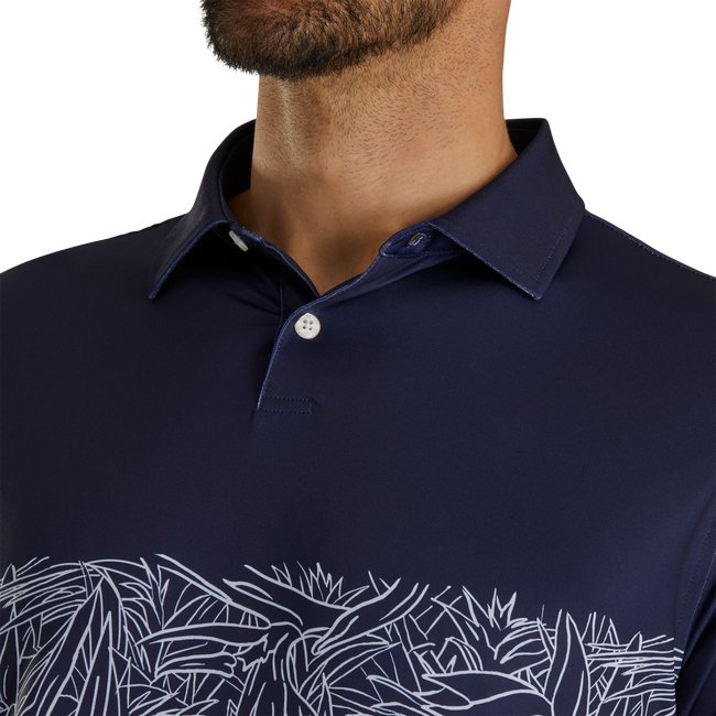 FootJoy Men's Tropical Chestband Lisle Self Collar - FootJoy