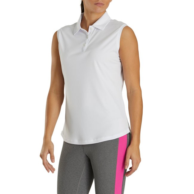 FootJoy Women's ProDry Interlock Sleeveless Shirt Self Collar - FootJoy