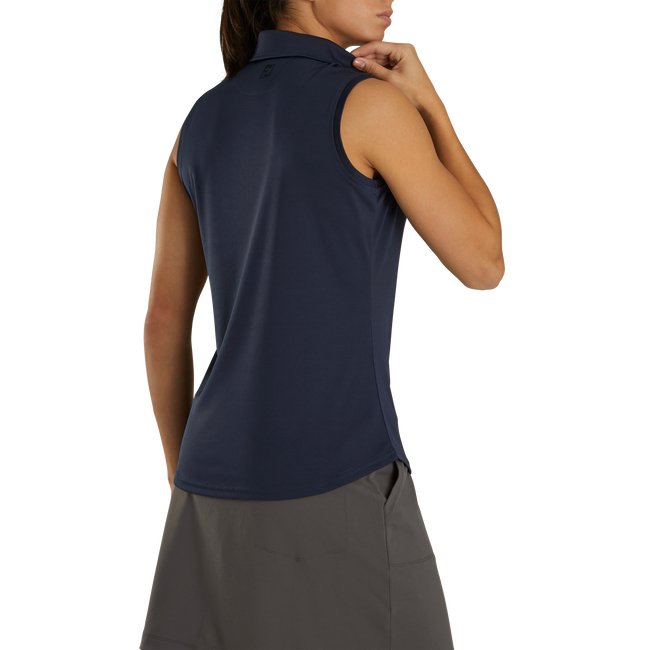 FootJoy Women's ProDry Interlock Sleeveless Shirt Self Collar - FootJoy