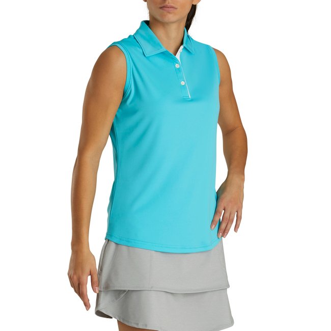 FootJoy Women's ProDry Interlock Sleeveless Shirt Self Collar - FootJoy