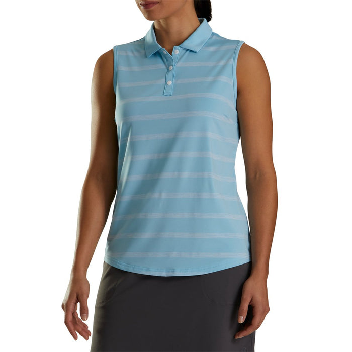 FootJoy Women's Sleeveless Spacedye Stripe Polo - FootJoy