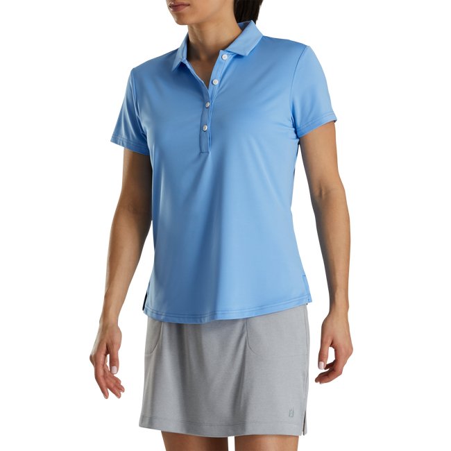 FootJoy Women's Solid Lisle Self Collar Polo - FootJoy