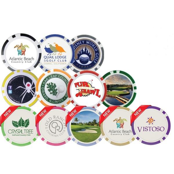 Poker Chips with Custom Logo - Golf Trends