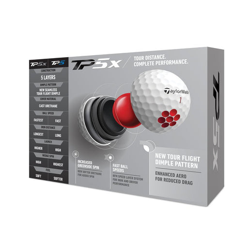 TaylorMade TP5x Logo Golf Balls - TaylorMade